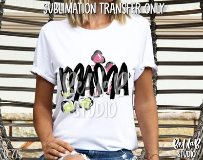 Fun Mama Sublimation Transfer - Ready To Press