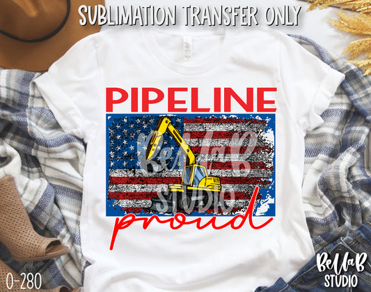 Pipeline Proud Sublimation Transfer, Ready To Press