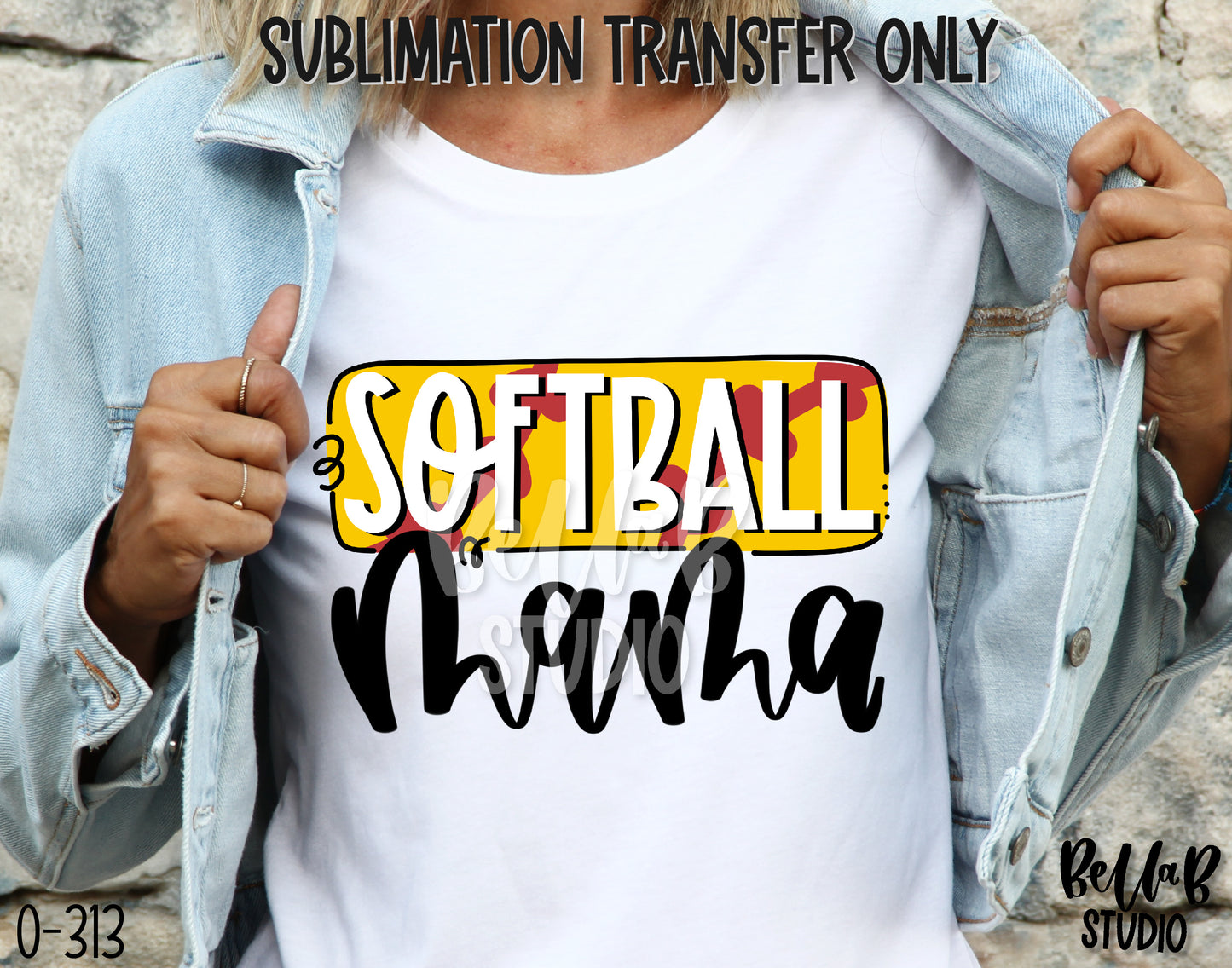 Softball Mama Sublimation Transfer - Ready To Press - O313