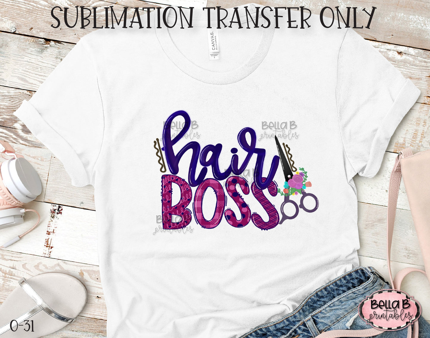 Hair Boss Sublimation Transfer, Ready To Press, Heat Press Transfer, Sublimation Print