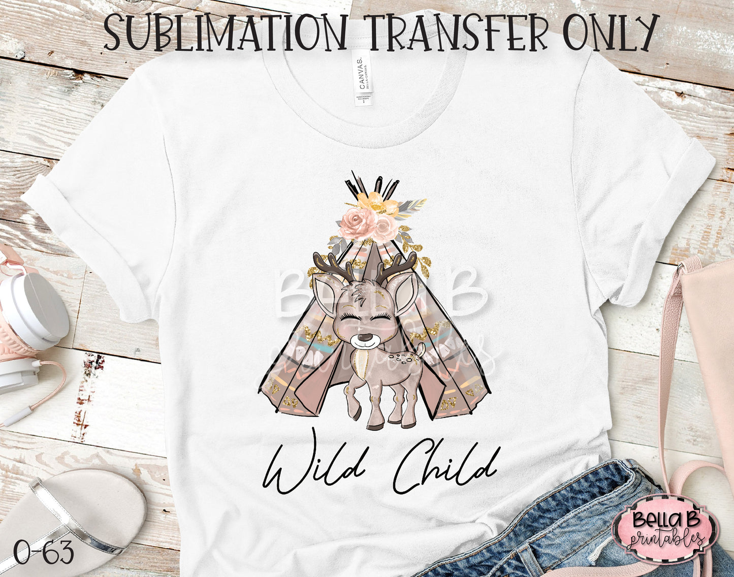 Wild Child Sublimation Transfer, Ready To Press, Heat Press Transfer, Sublimation Print