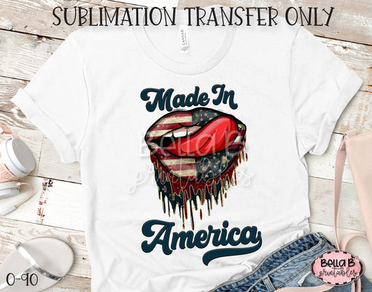 Made In America Sublimation Transfer, Ready To Press, Heat Press Transfer, Sublimation Print
