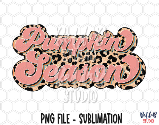 Pumpkin Season Sublimation Design