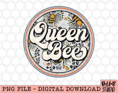Queen Bee PNG Design