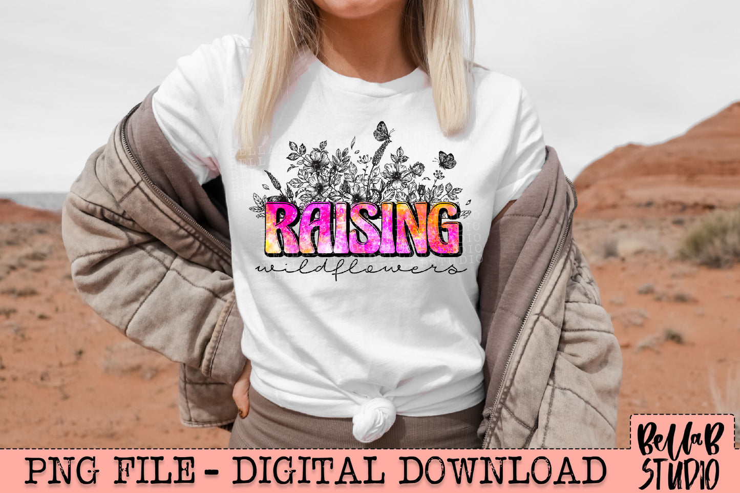 Raising Wildflowers Sublimation Design