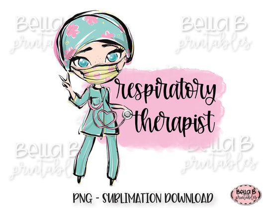 Respiratory Therapist Sublimation Design