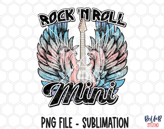 Rock N Roll Mini Sublimation Design