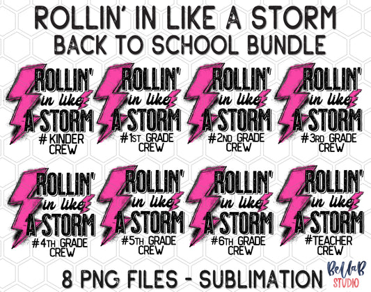 Rollin' In Like A Storm Hot Pink Sublimation Bundle