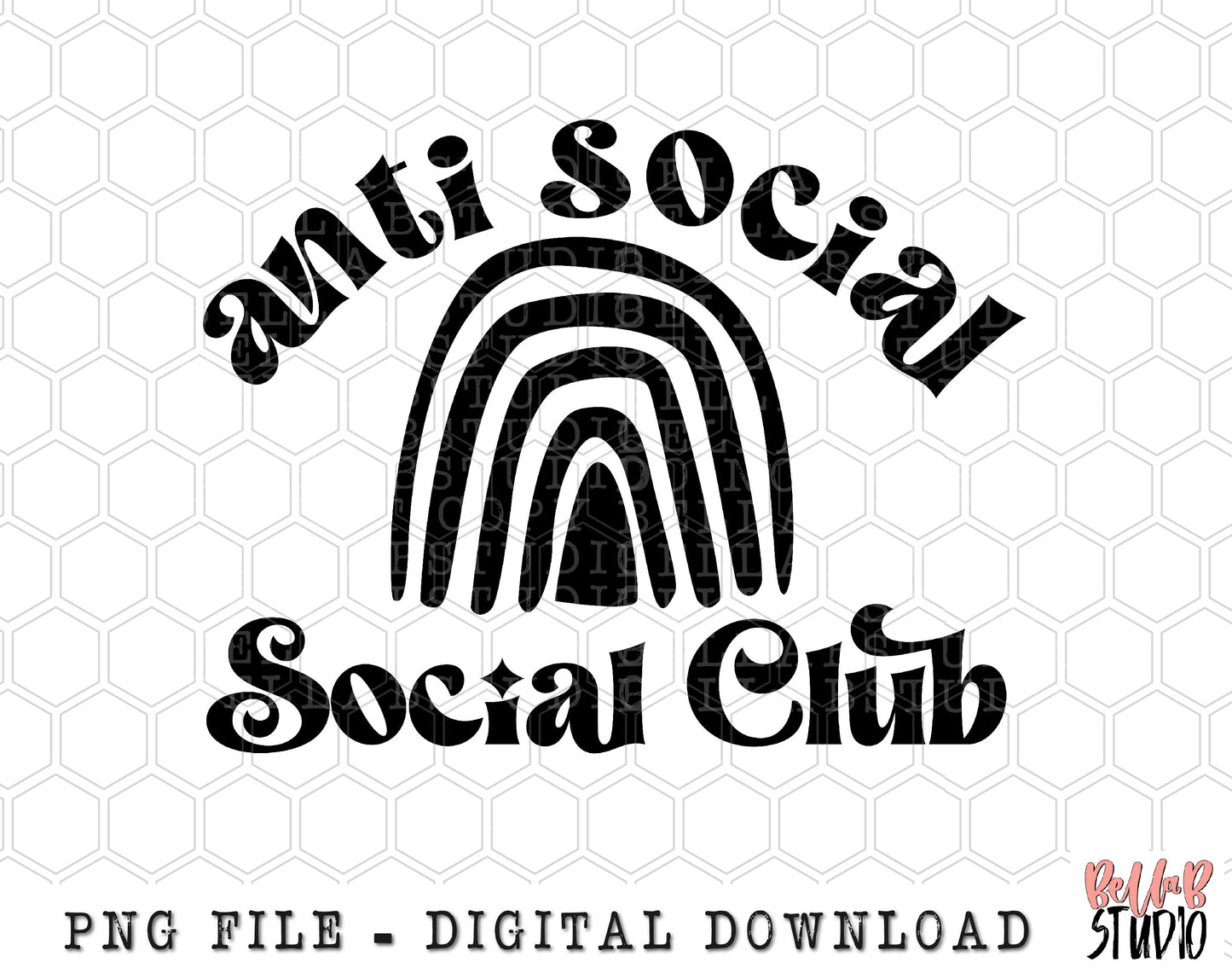 Anti Social Social Club PNG Sublimation Design