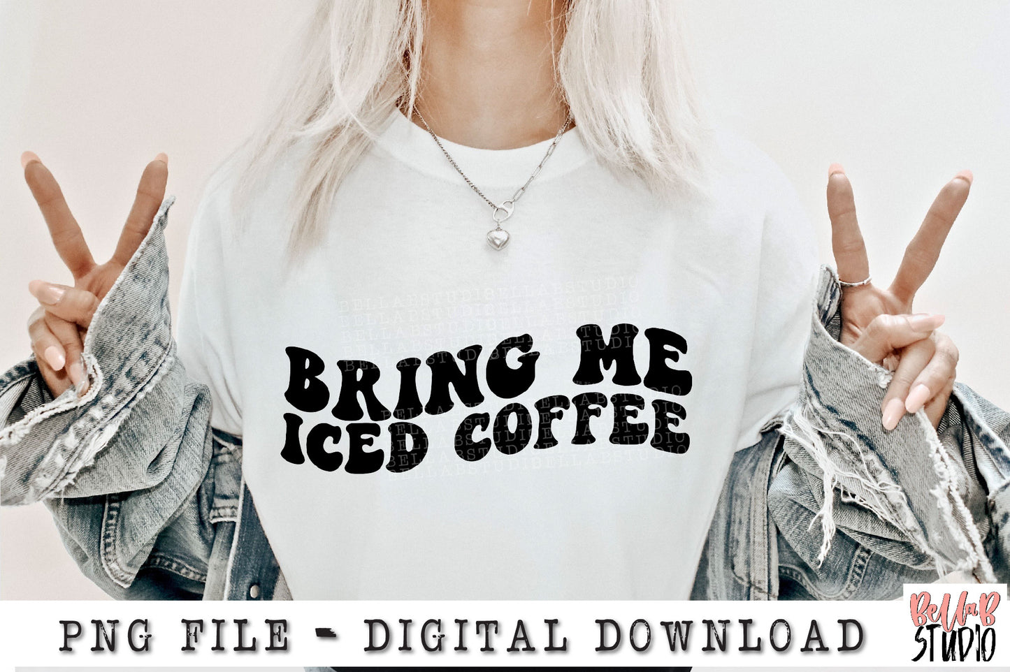 Bring Me Iced Coffee PNG Sublimation Design