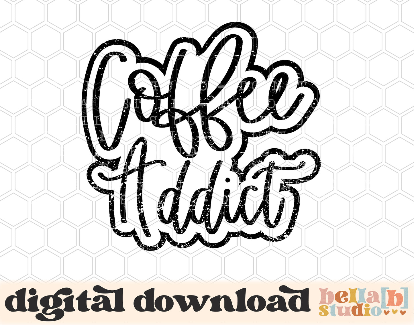 Coffee Addict PNG Design