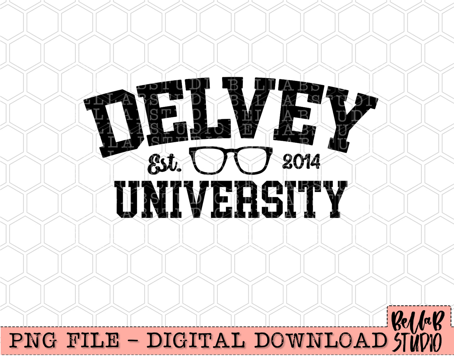 Delvey University Sublimation Design