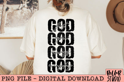 God First God Again God Always God Everyday PNG Design