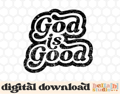 God Is Good PNG Design
