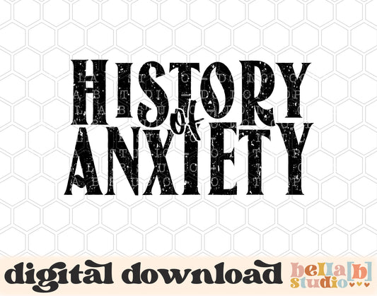 History Of Anxiety PNG Design