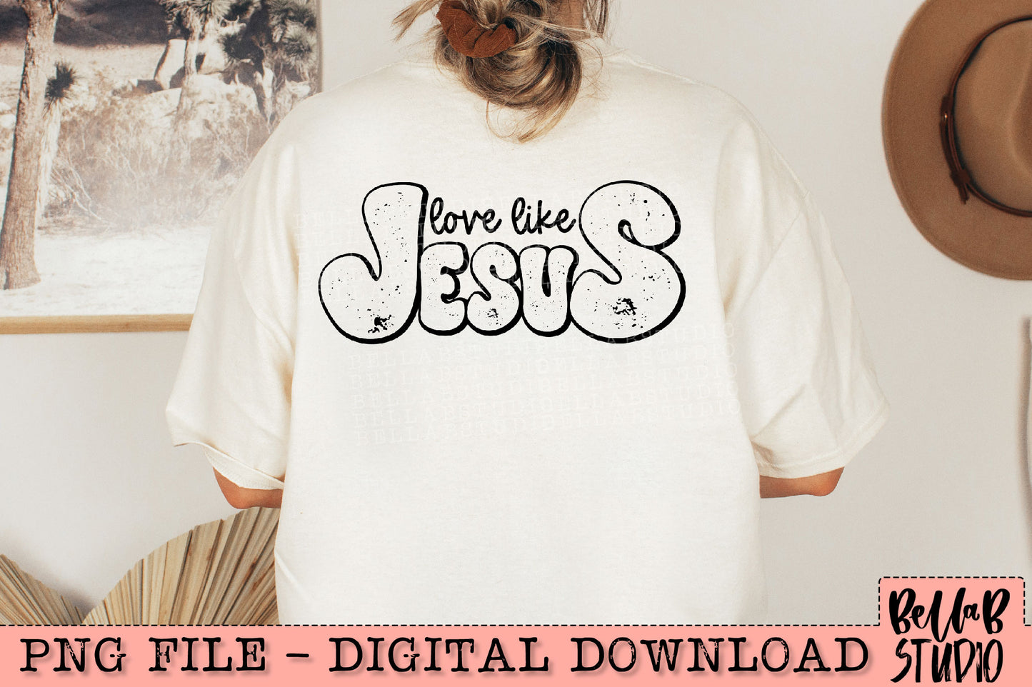 Love Like Jesus PNG Design