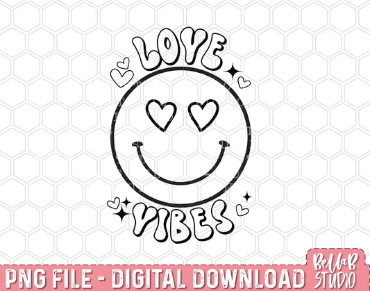 Love Vibes PNG Sublimation Design