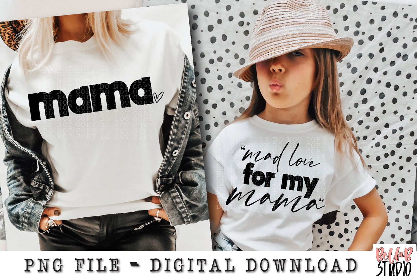 Mad Love For My Mama PNG Sublimation Design - Matching Mama Mini