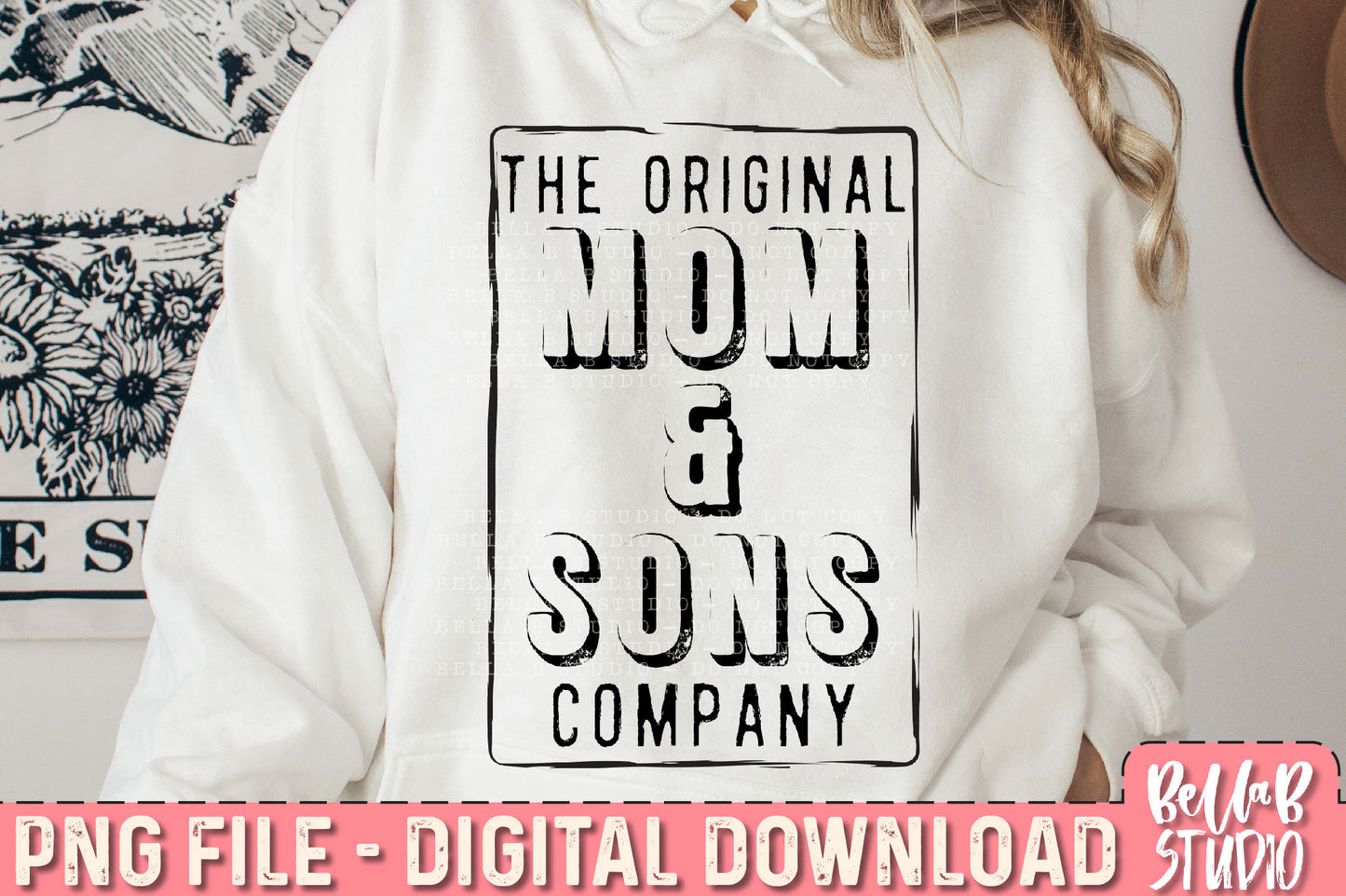 The Original Mom and Sons Company PNG Sublimation Design
