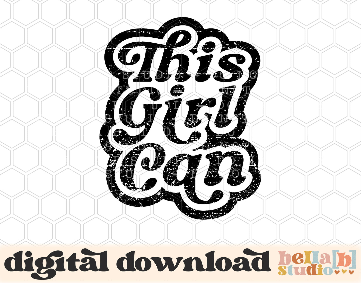 This Girl Can PNG Design