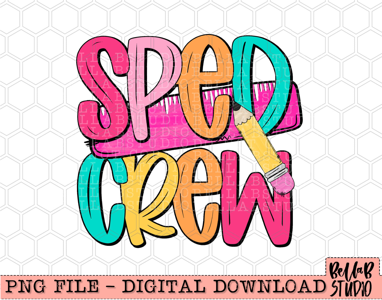 SPED Crew PNG Design