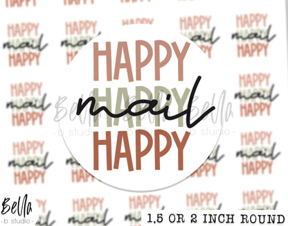 Happy Mail Sticker Sheet - Small Business Packaging Stickers