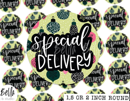 Special Delivery Christmas Sticker Sheet - Small Business Packaging Stickers