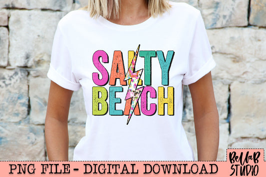 Salty Beach Sublimation Design