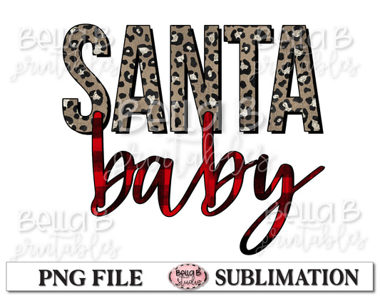 Santa Baby Sublimation Design