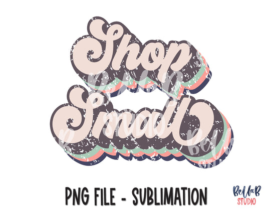 Retro Shop Small Sublimation Design