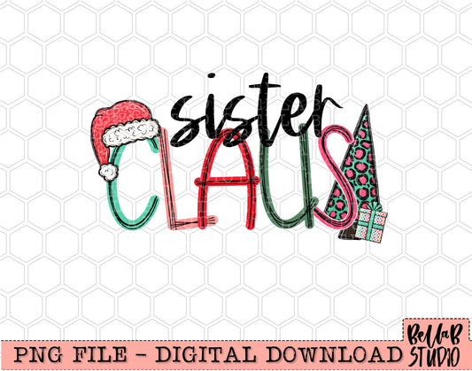 Sister Claus PNG Design