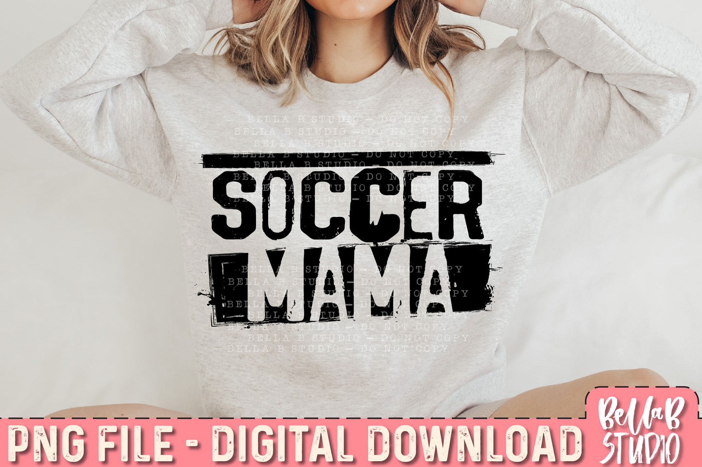Soccer Mama Grunge PNG Design