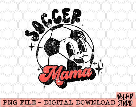 Soccer Mama Retro Mascot PNG Design