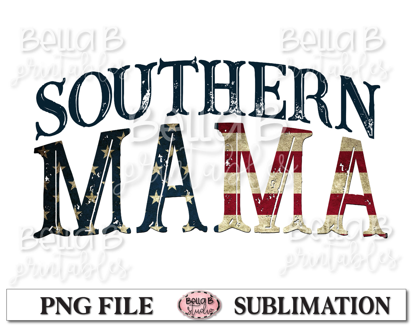 Southern Mama Sublimation Design