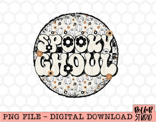 Cute Boho Ghosts Spooky Ghoul PNG Design
