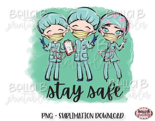 Medical Doctor Sublimation Design, Stay Safe