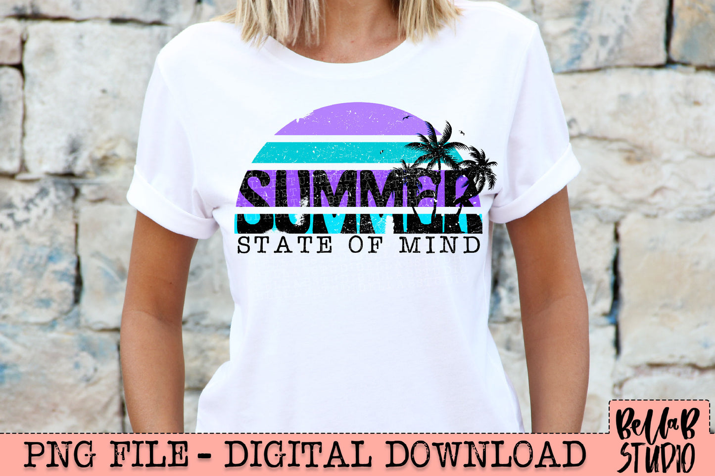 Summer State Of Mind Sublimation Design