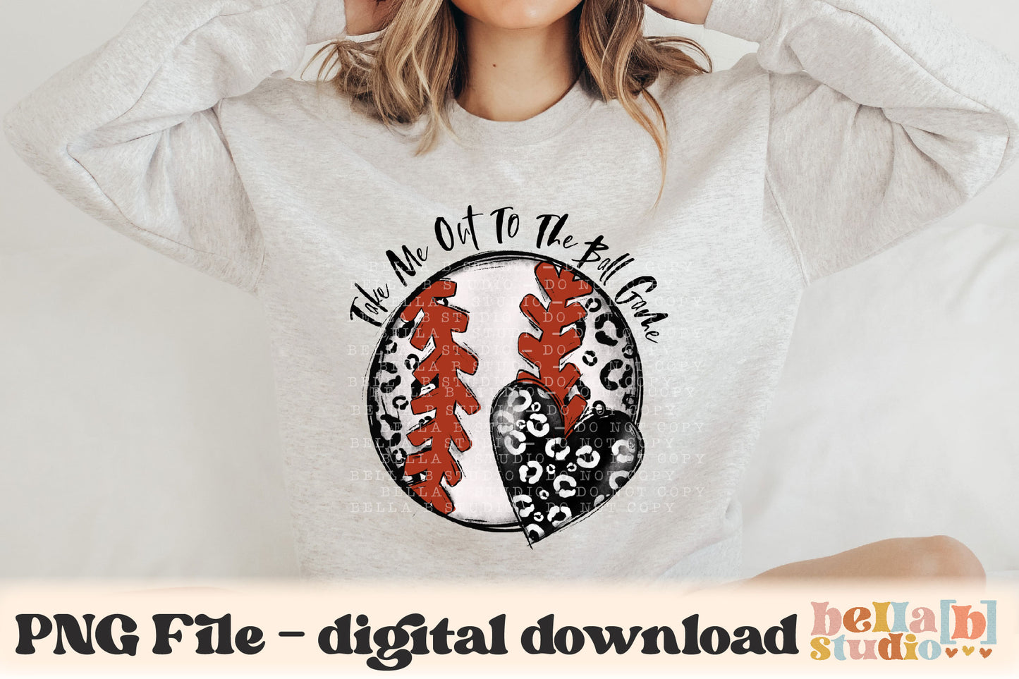 Take Me Out To The Ball Game Baseball PNG Design