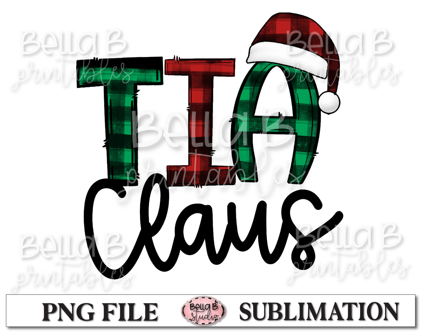 Tia Claus Sublimation Design
