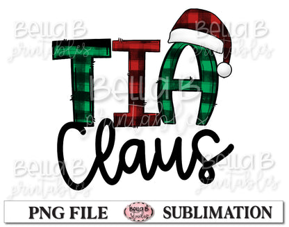 Tia Claus Sublimation Design