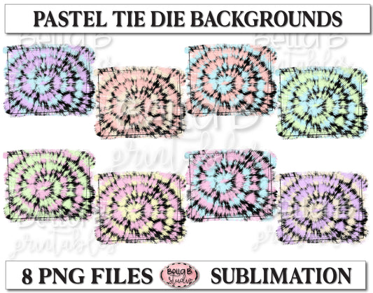 Pastel Tie Dye Sublimation Background Bundle, Backsplash