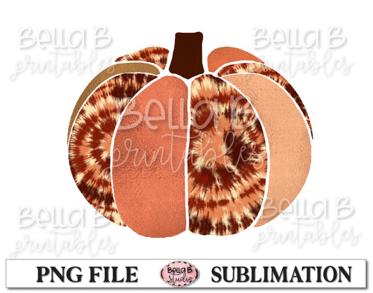 Tie Dye Pumpkin Sublimation Design