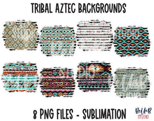 Tribal Aztec Background Sublimation Bundle