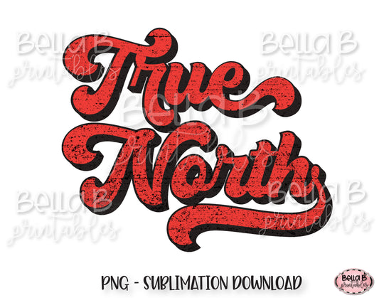 True North, Retro Canada Sublimation Design