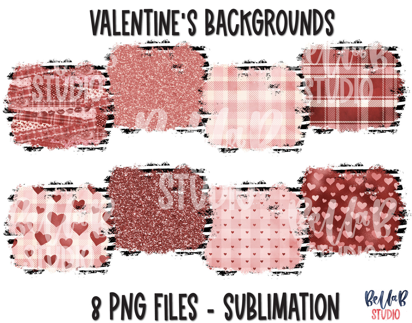 Valentine Sublimation Background Bundle, Backsplash