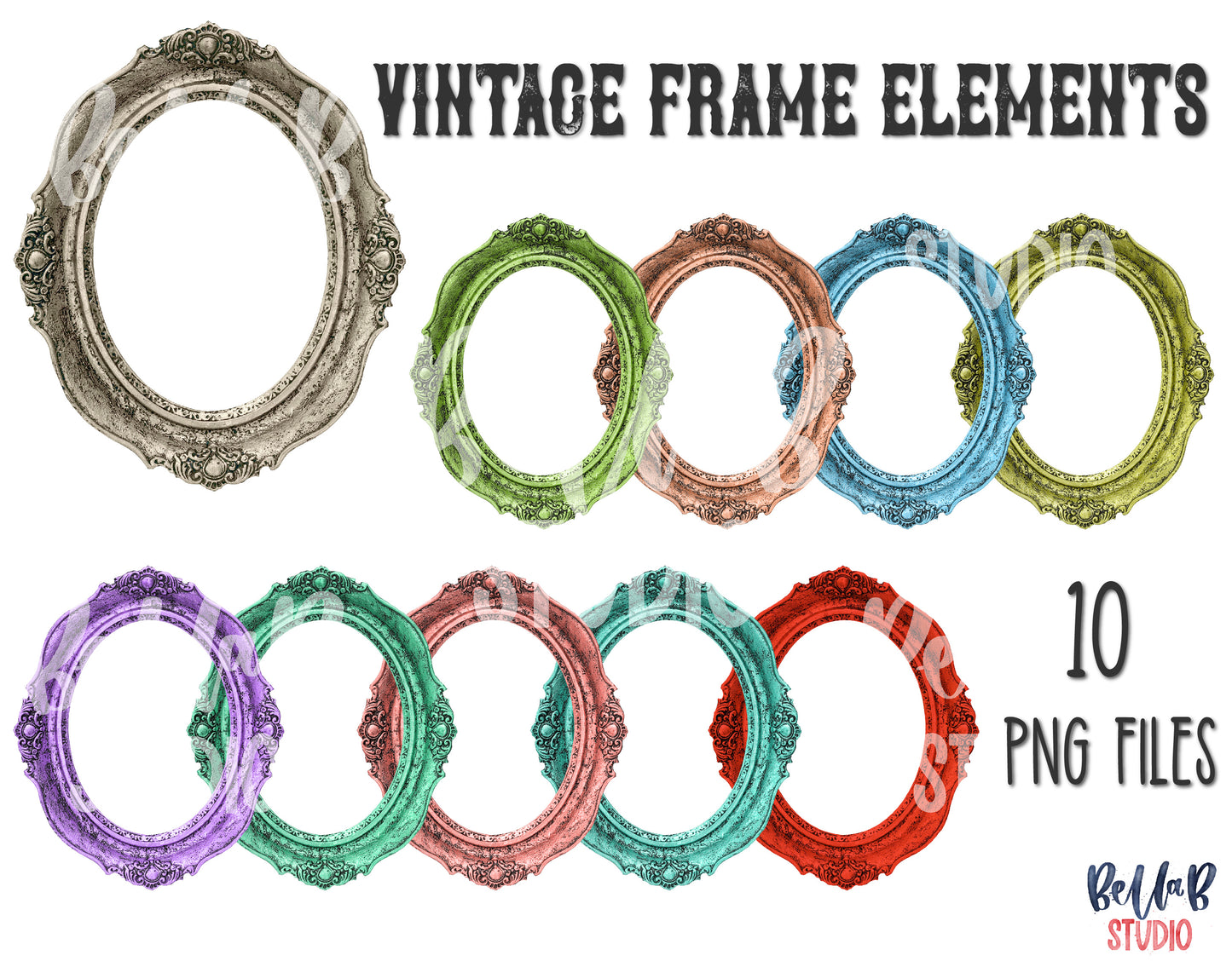 Vintage Frame Elements Bundle