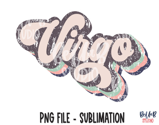 Retro Virgo Sublimation Design