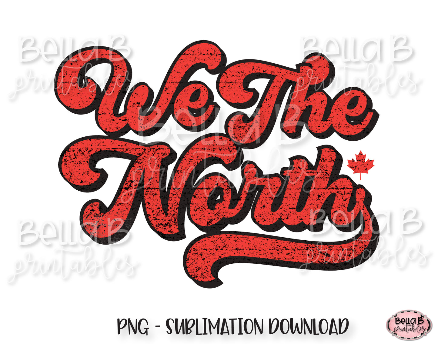 We The North, Retro Canada Sublimation Design