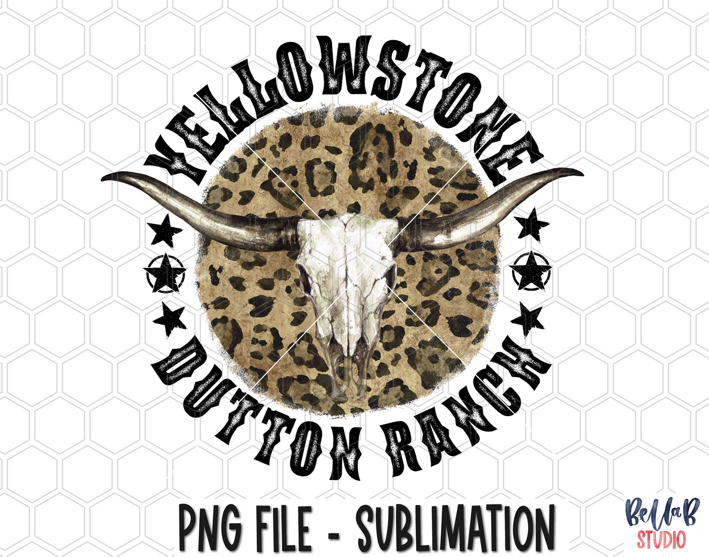 Yellowstone Dutton Ranch Sublimation Design