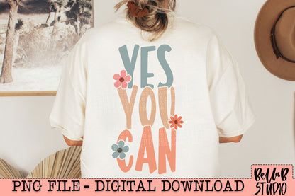 Yes You Can PNG Design